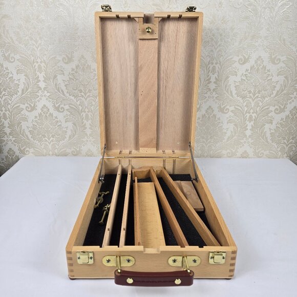 Daler Rowney Travel Wooden Easel in Self Locking Case Art Drawing Painting - Picture 10 of 11